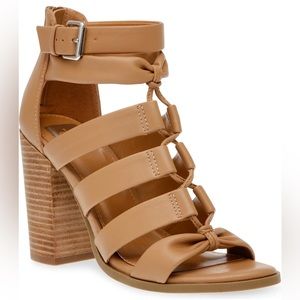 DOLCE VITA DV Strappy BILLY Zipback Stacked Heel Sandals NIB Free People